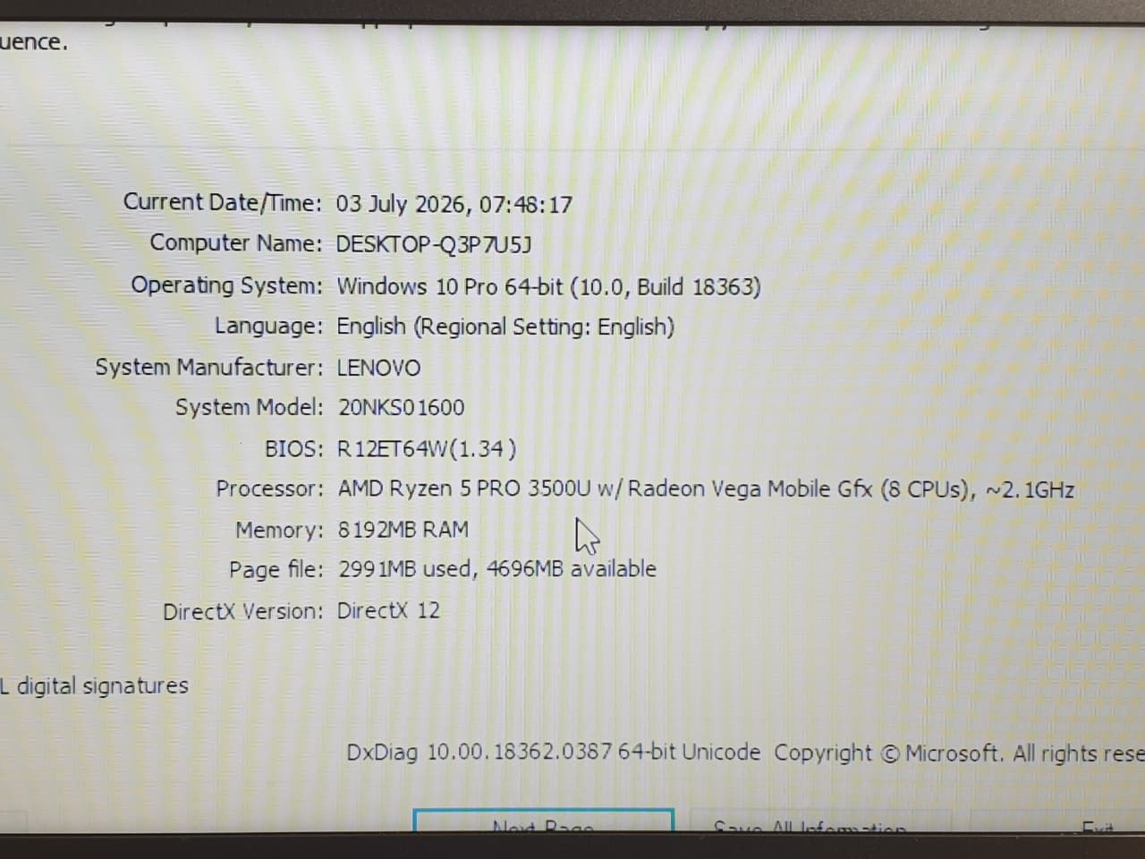 Lenovo ThinkPad T495 AMD R5